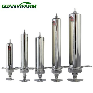 Siringa tal-metall veterinarja